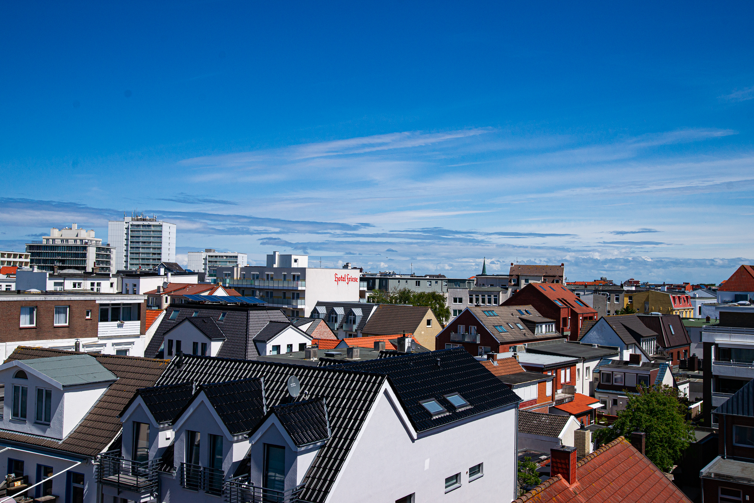 Blich über die Dächer von Norderney